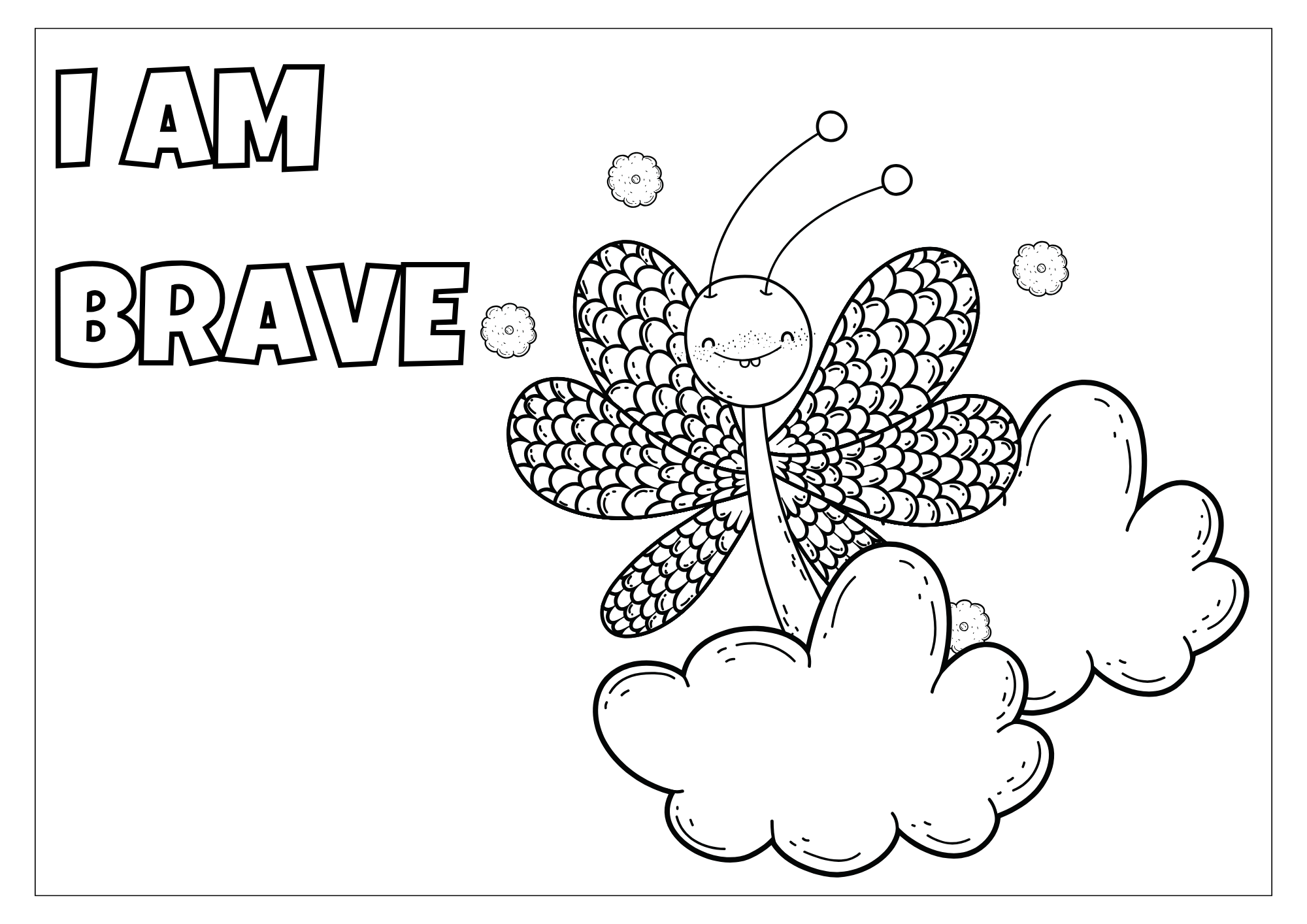 Mariposa para colorear