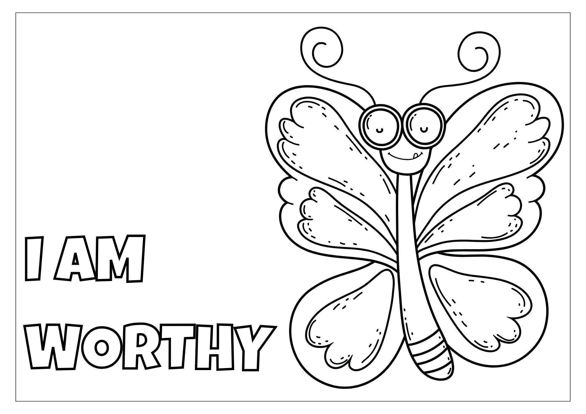 Mariposa para colorear