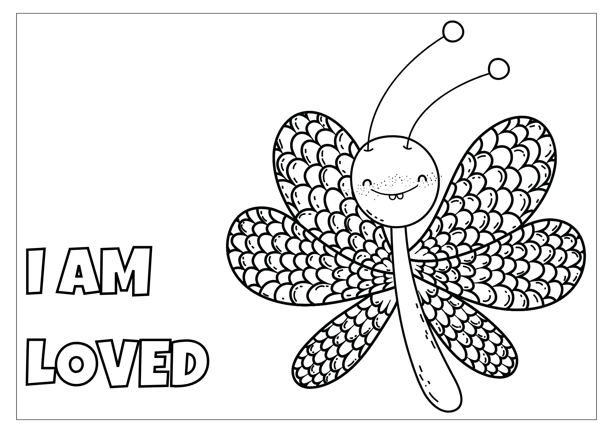 Mariposa para colorear