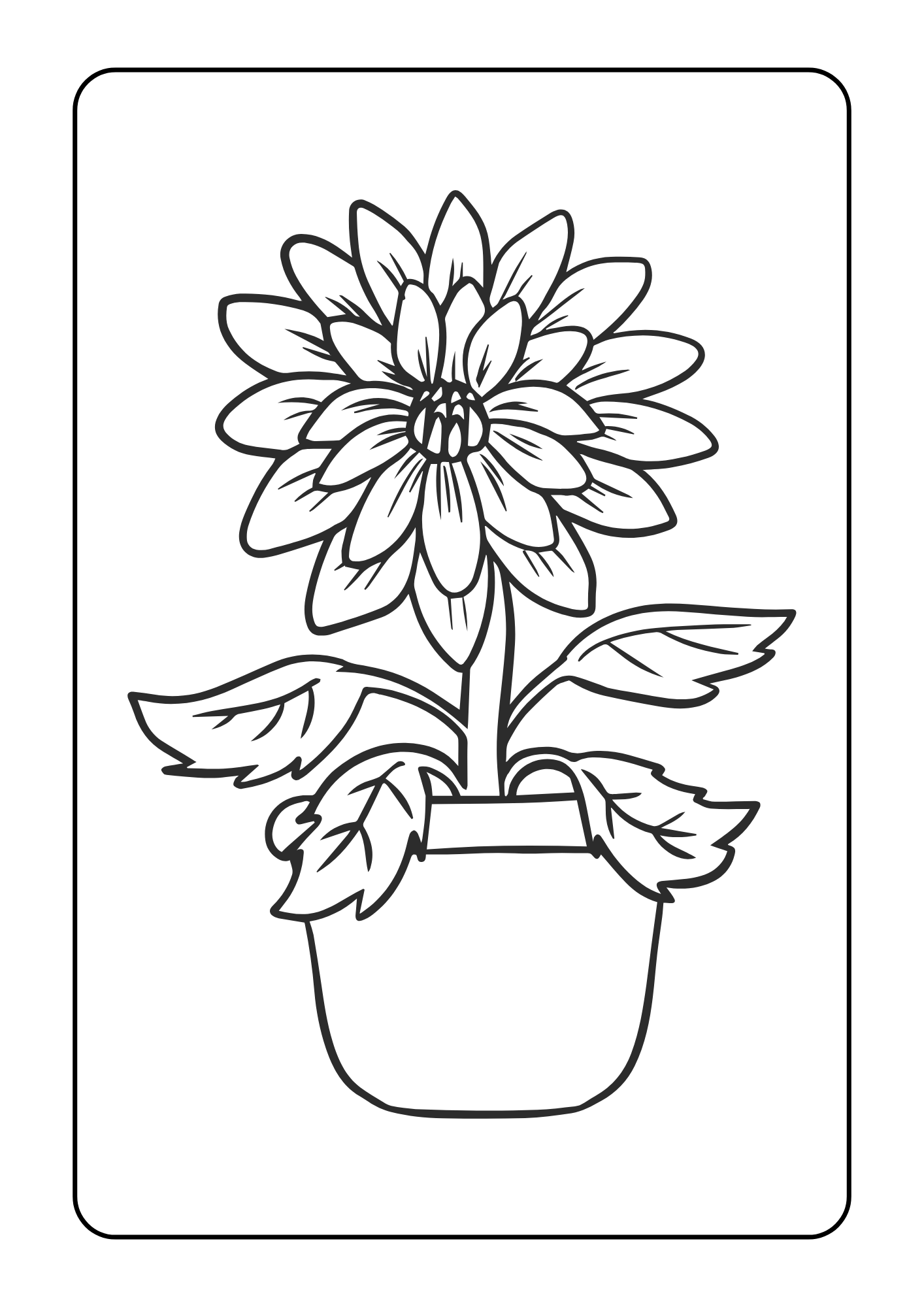 Flor para colorear