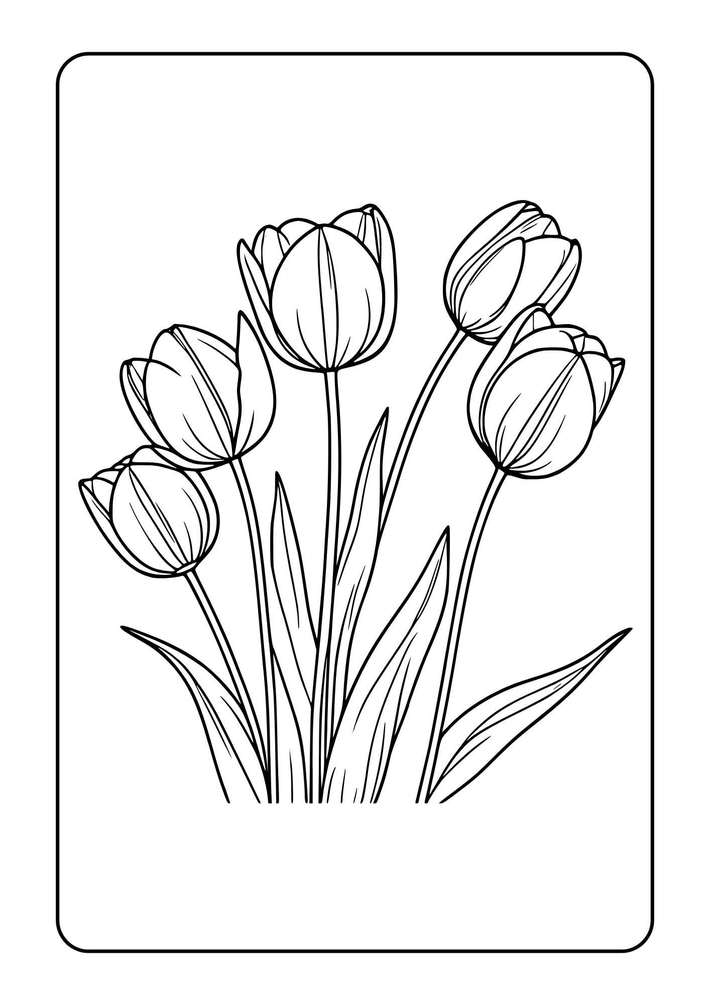 Flor para colorear