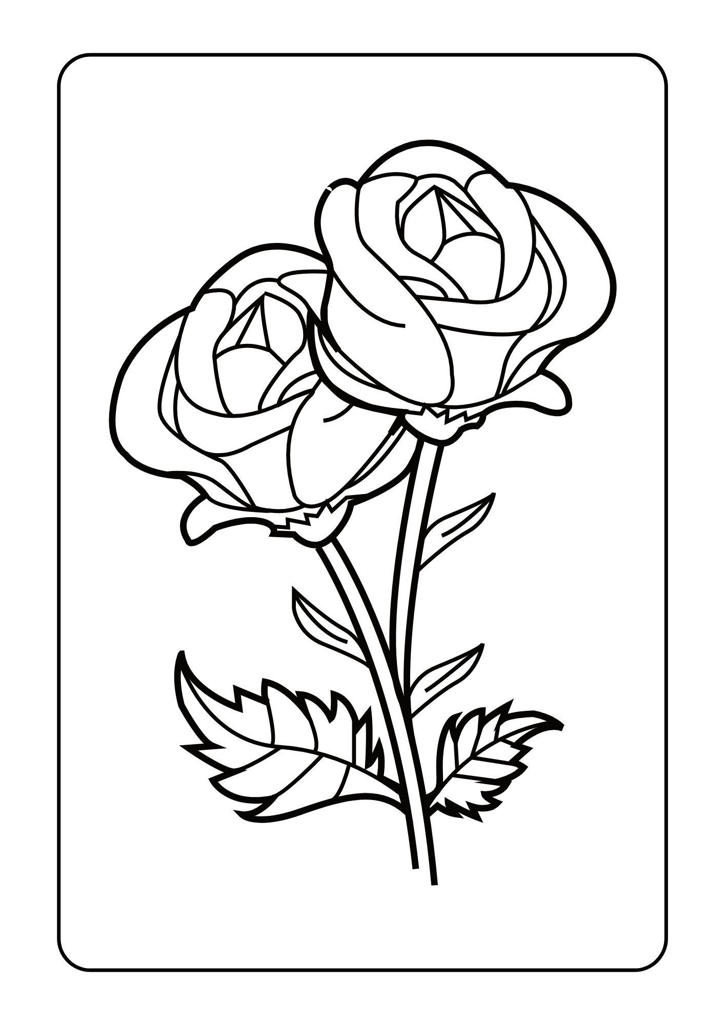 Flor para colorear