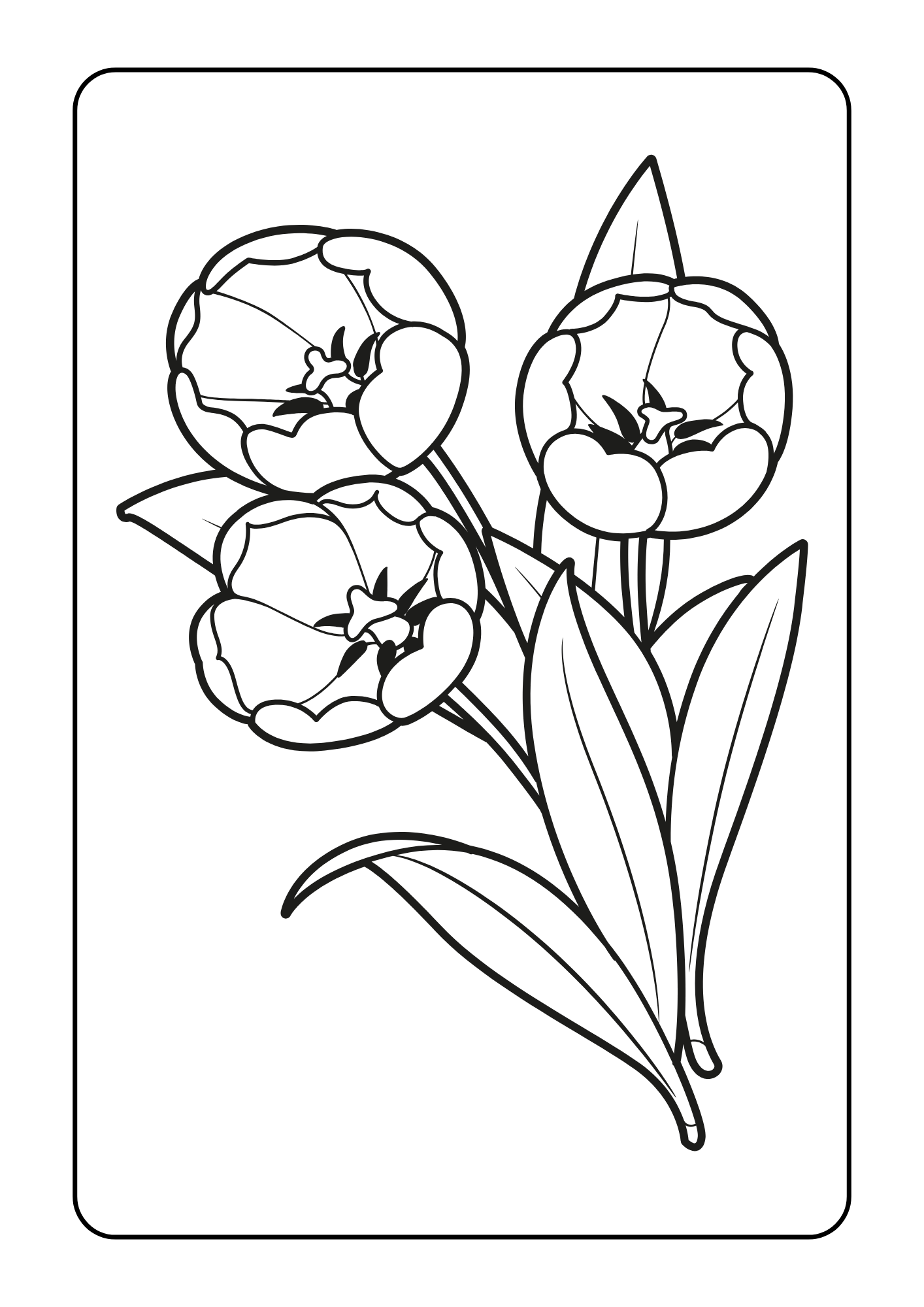 Flor para colorear