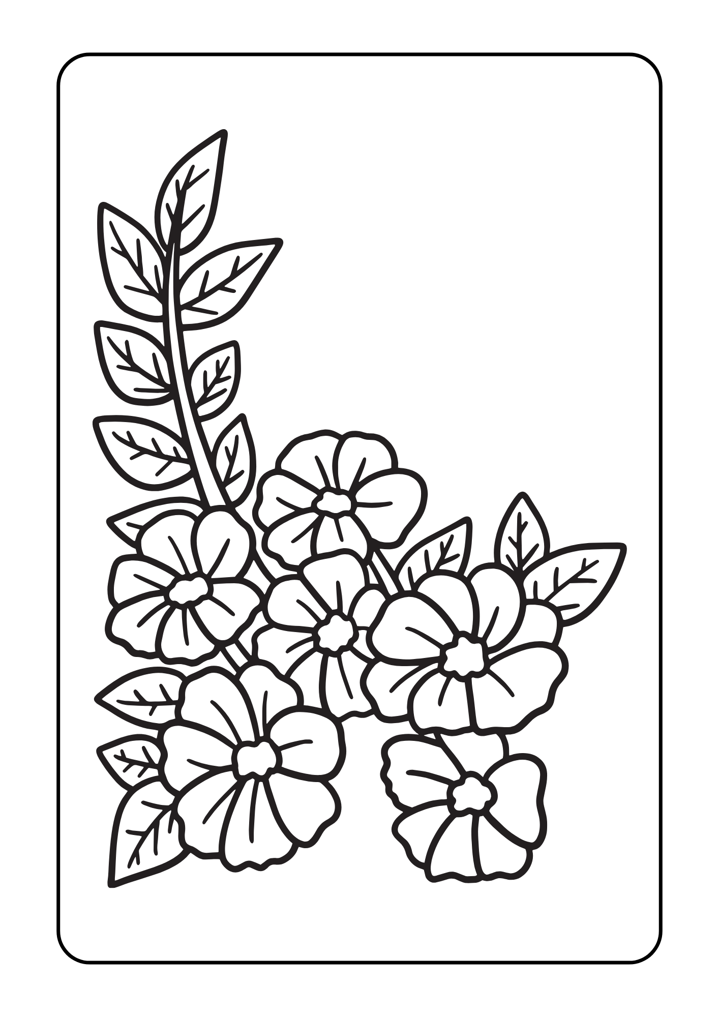 Flor para colorear
