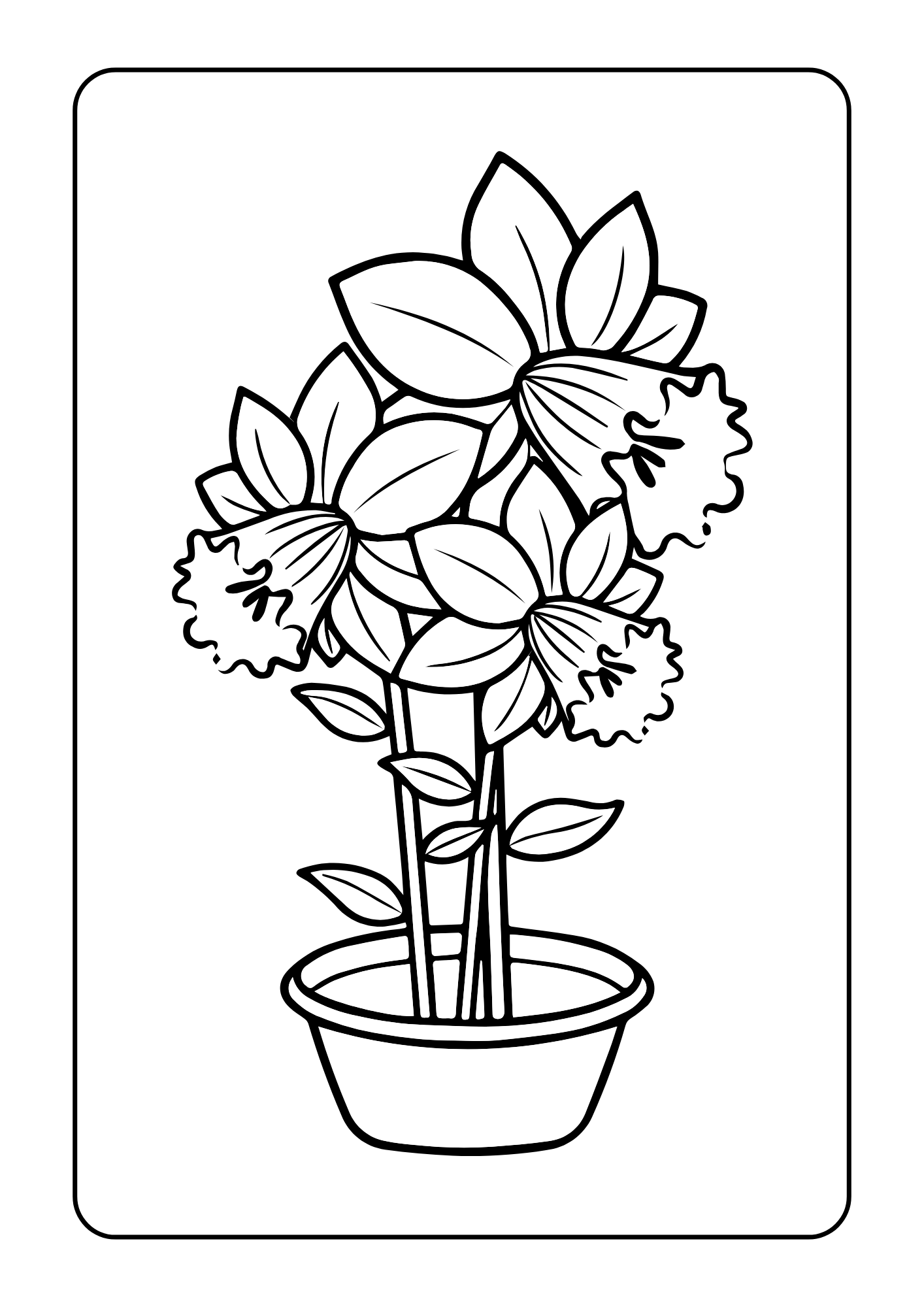 Flor para colorear