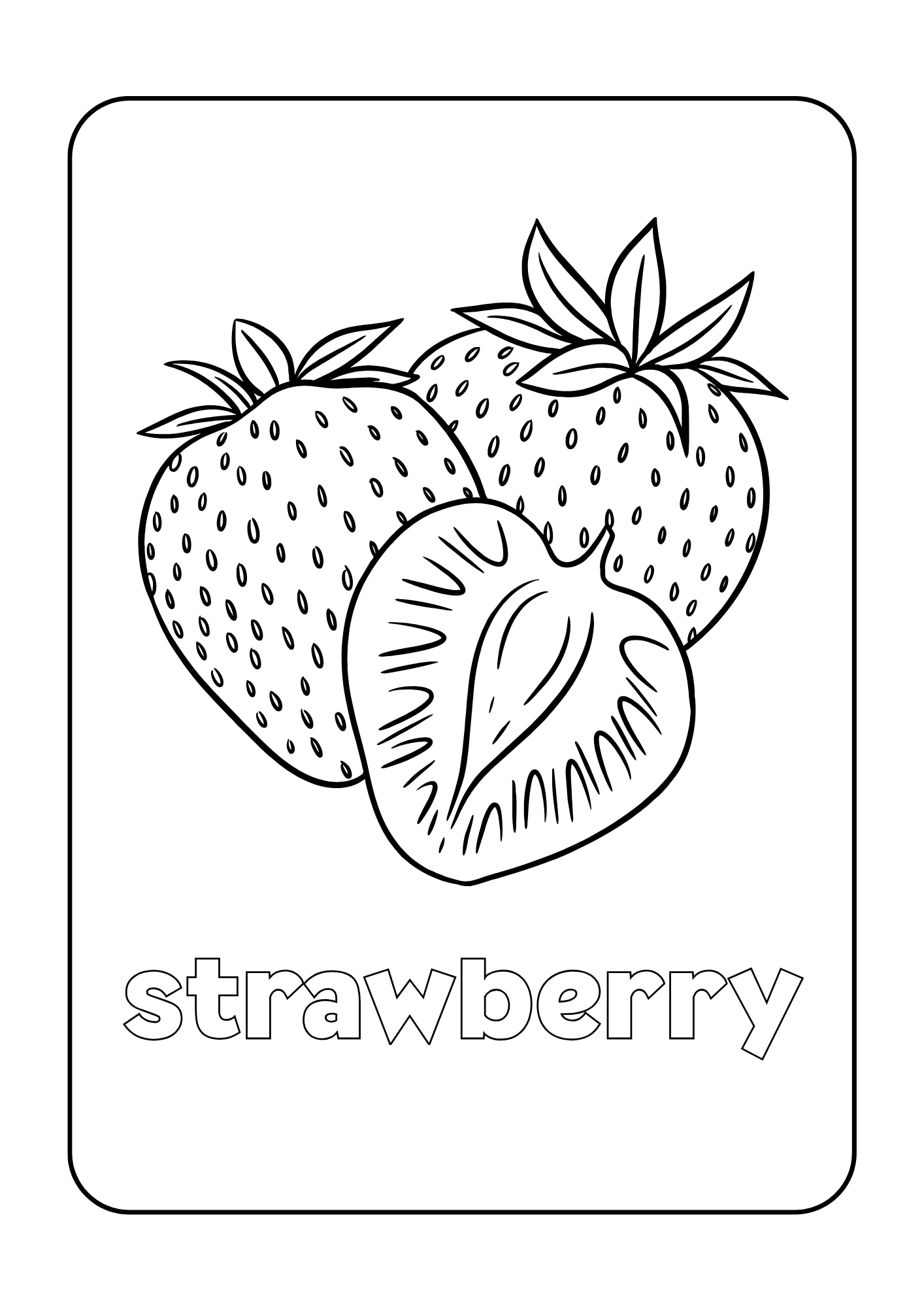 Fruits para colorear