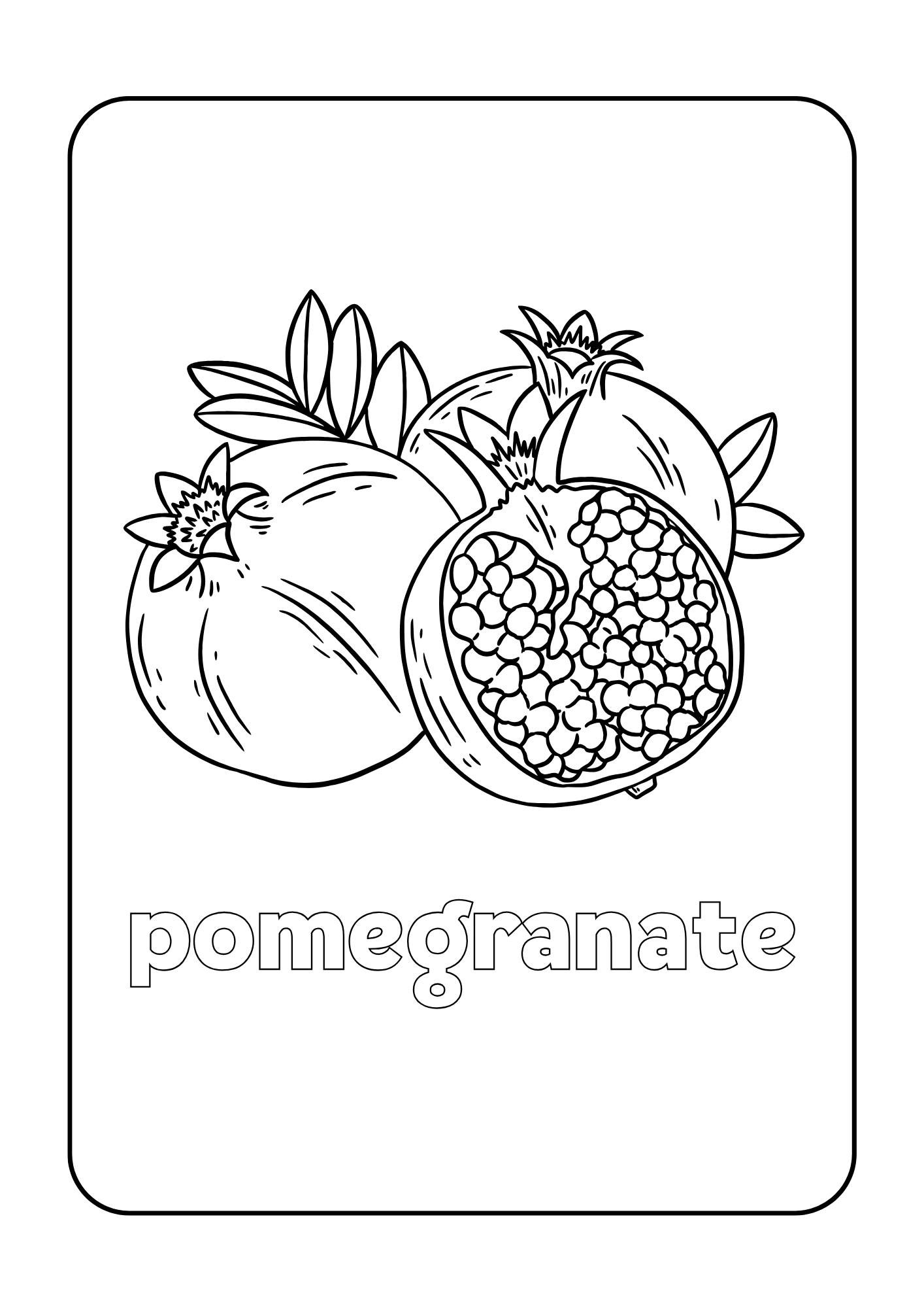 Fruits para colorear