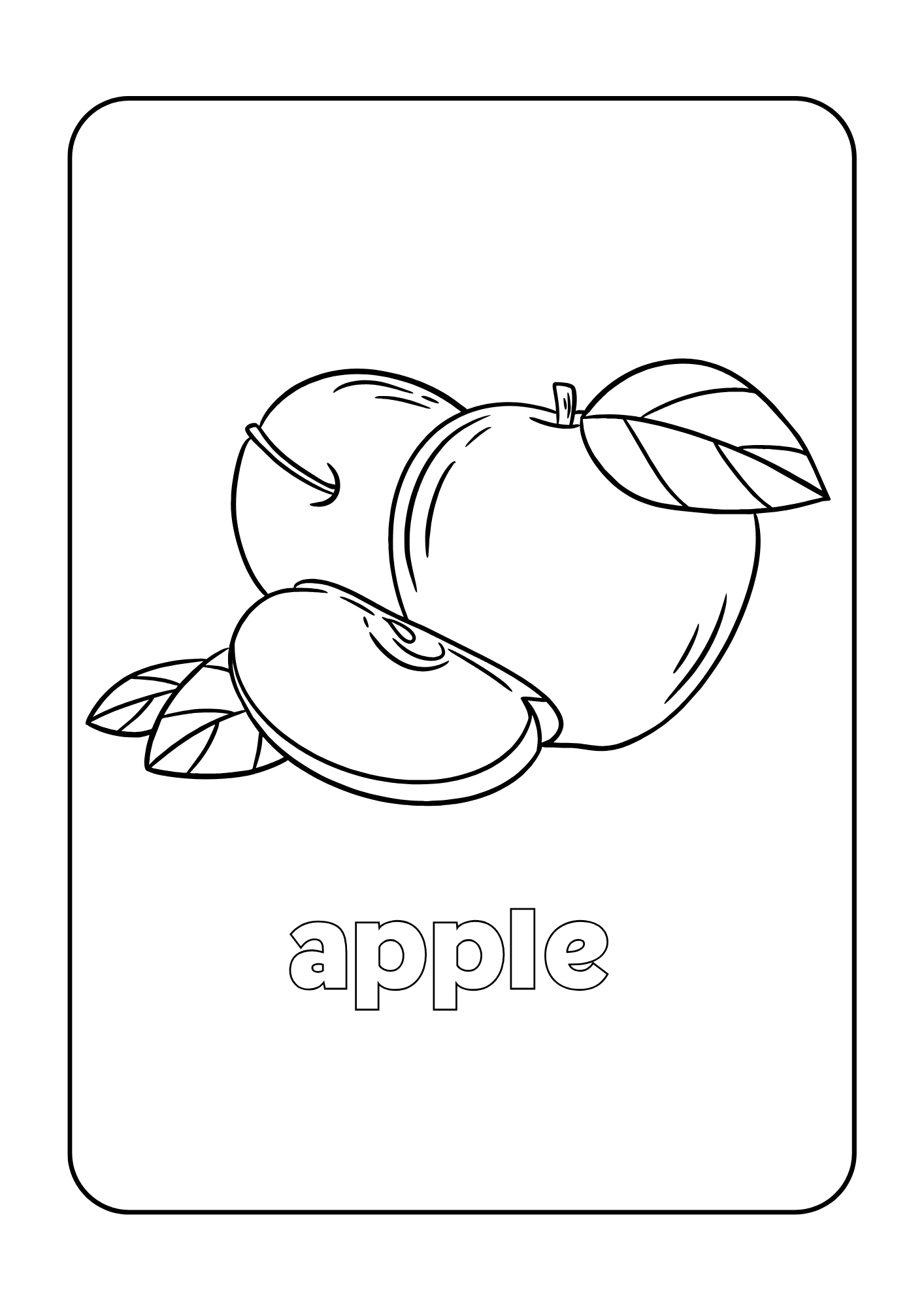 Fruits para colorear