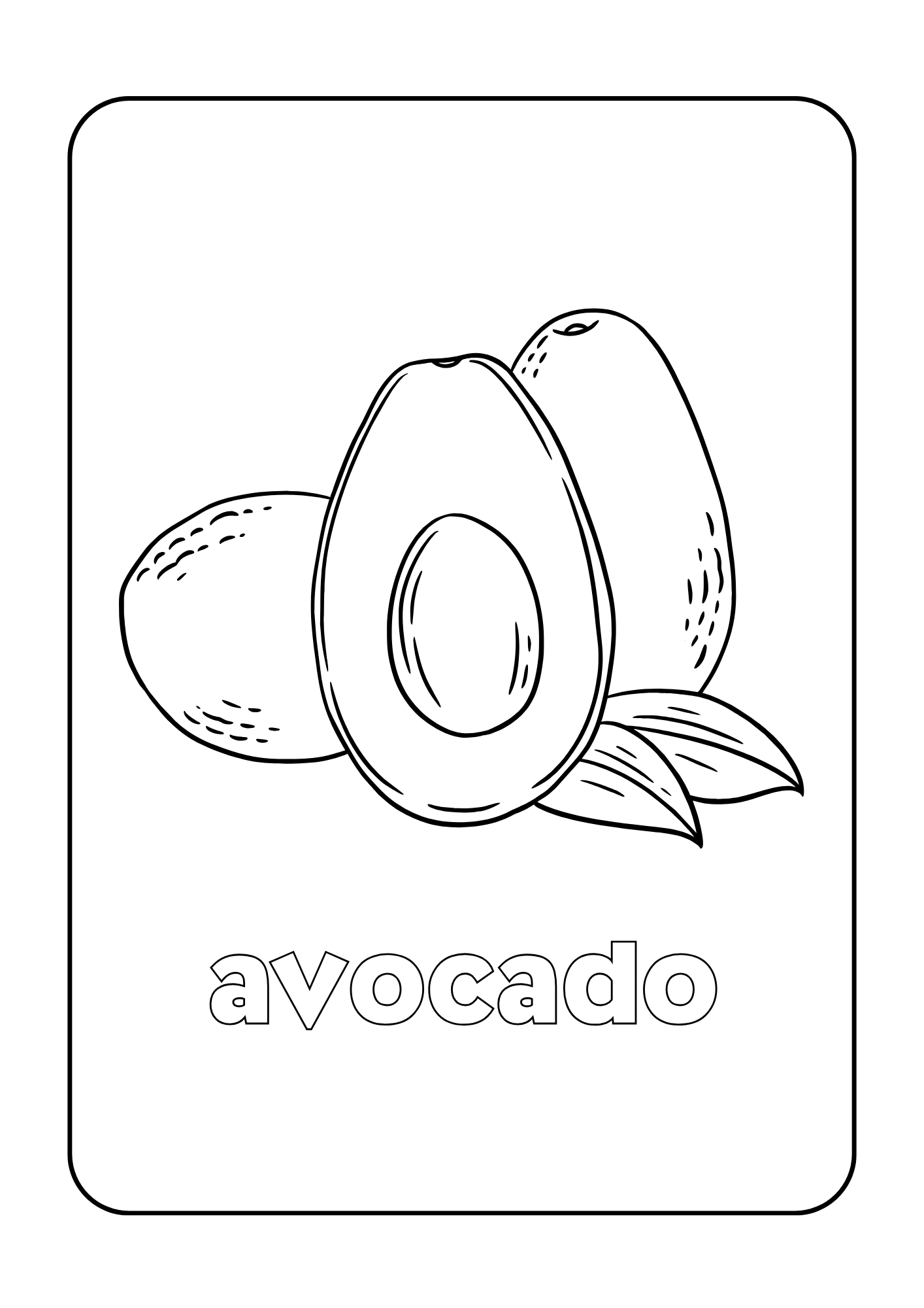 Fruits para colorear