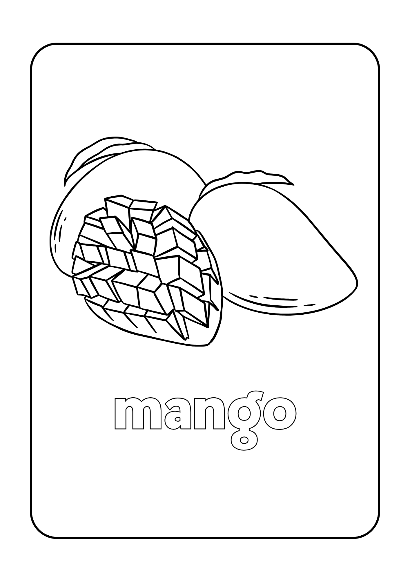 Fruits para colorear