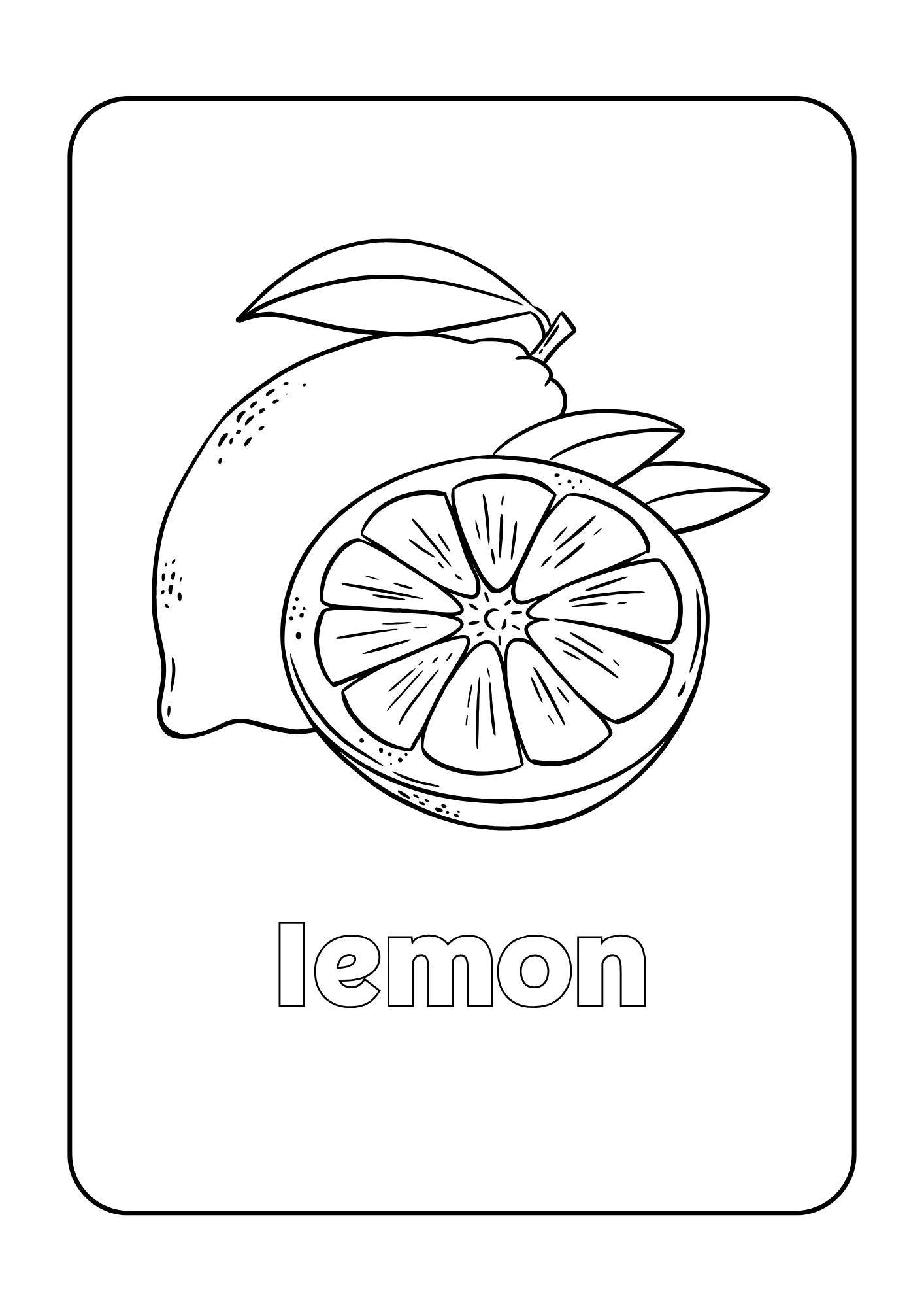 Fruits para colorear
