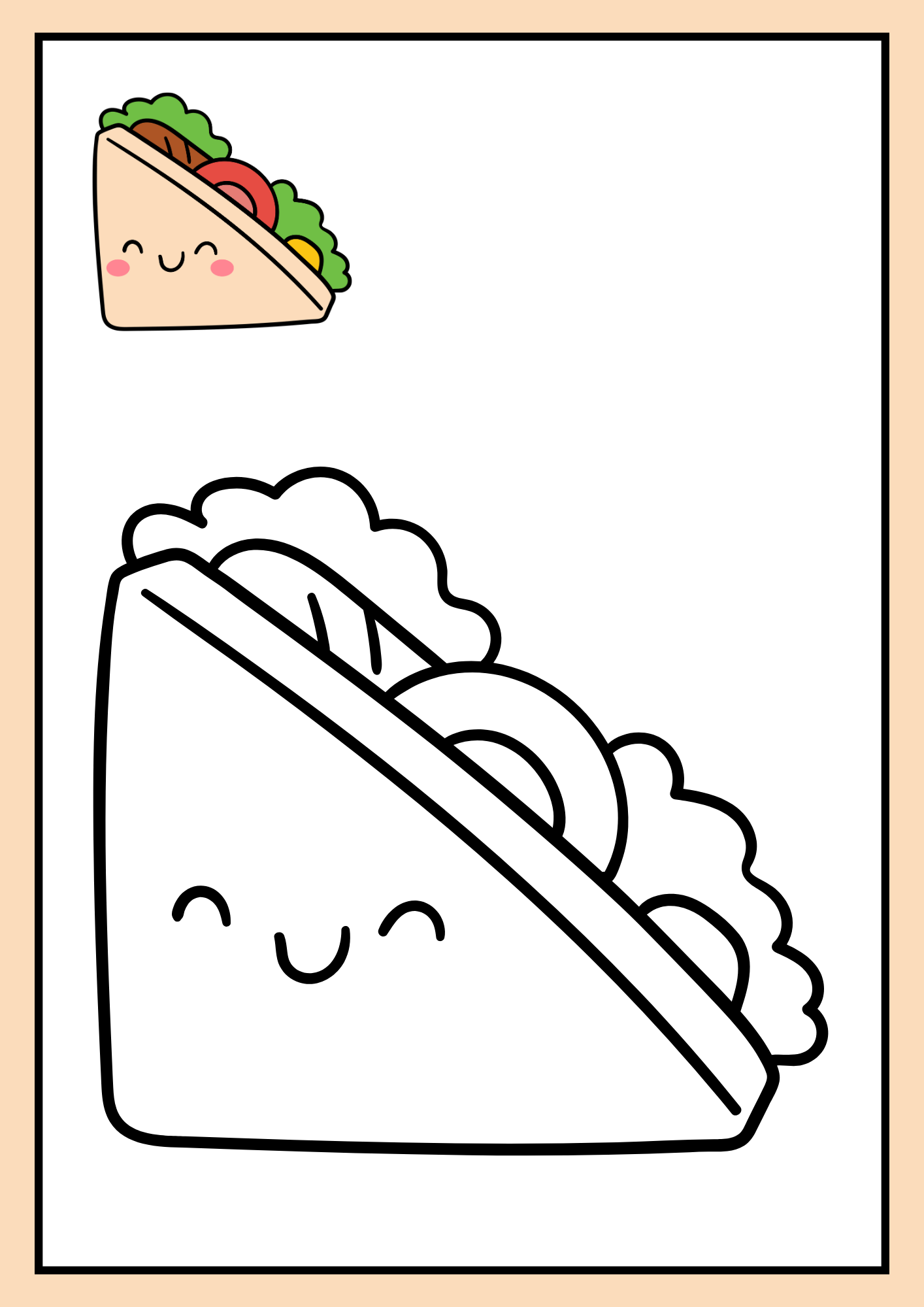 Kawaii para colorear