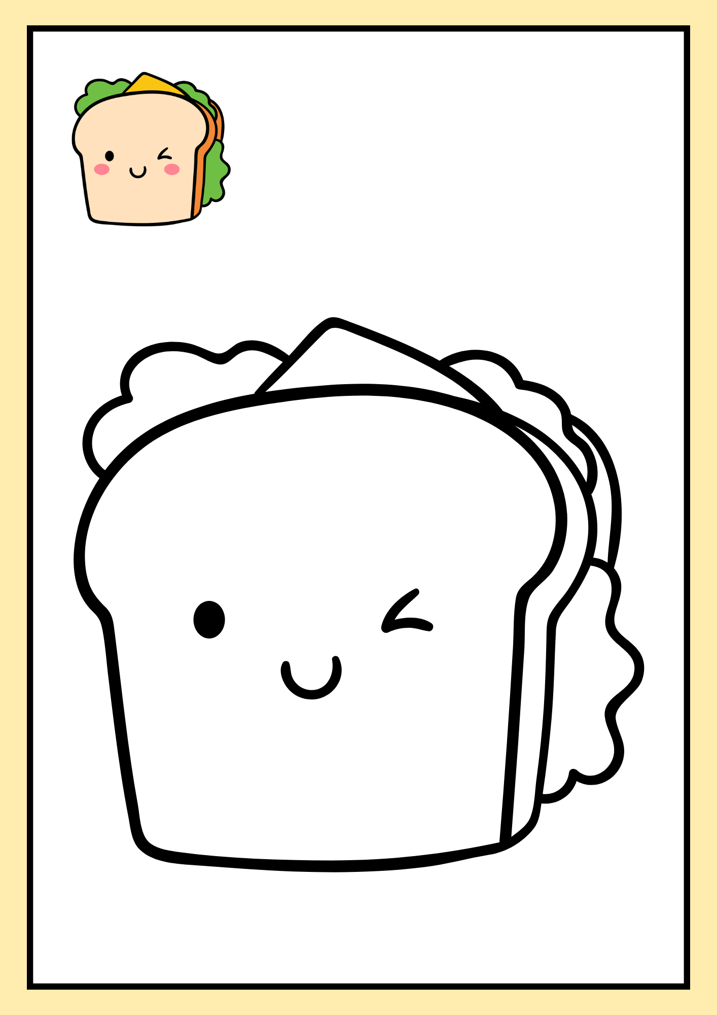 Kawaii para colorear