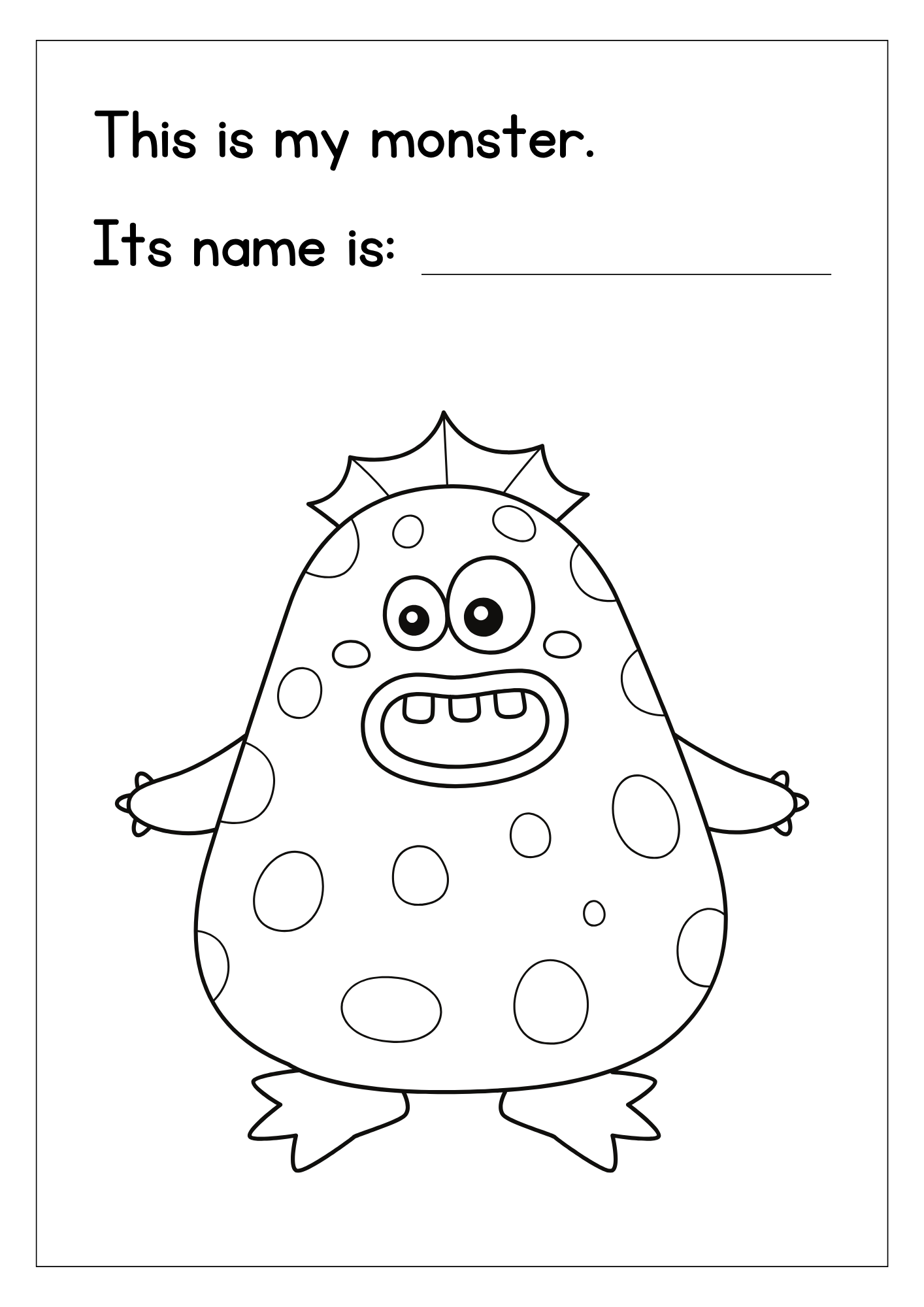 Monster para colorear