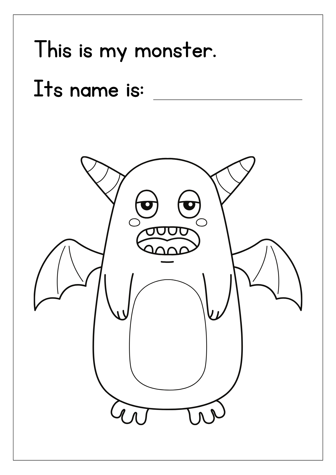 Monster para colorear