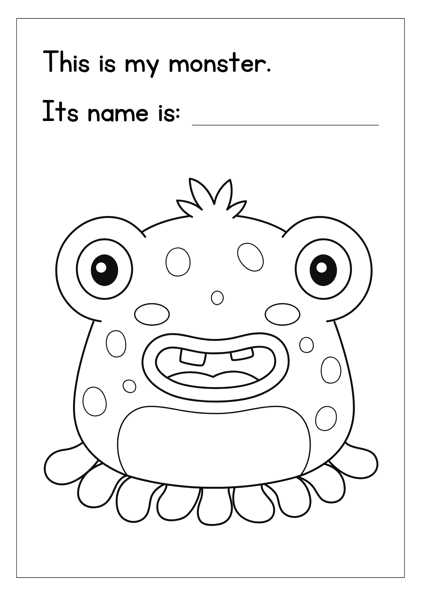 Monster para colorear
