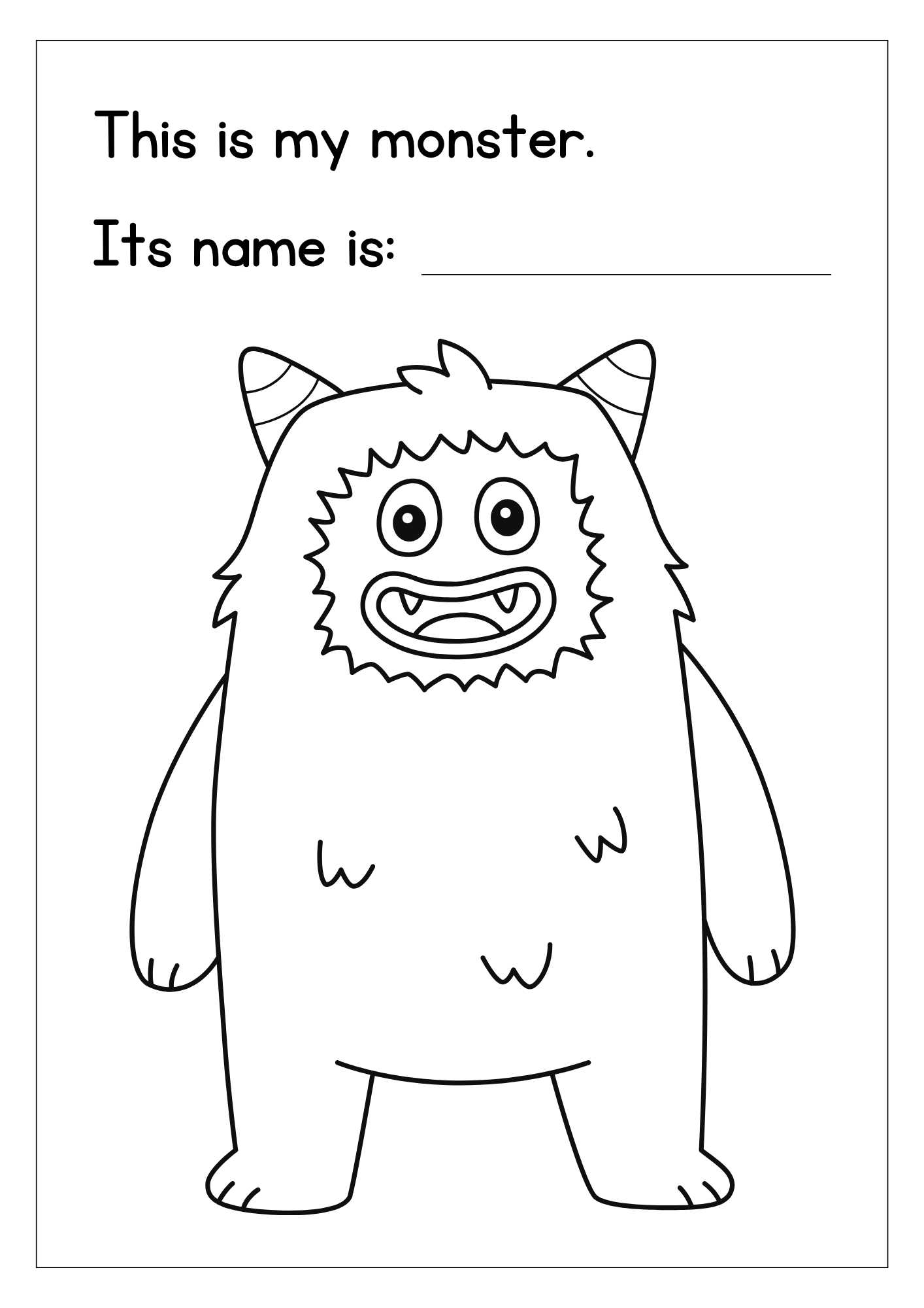 Monster para colorear