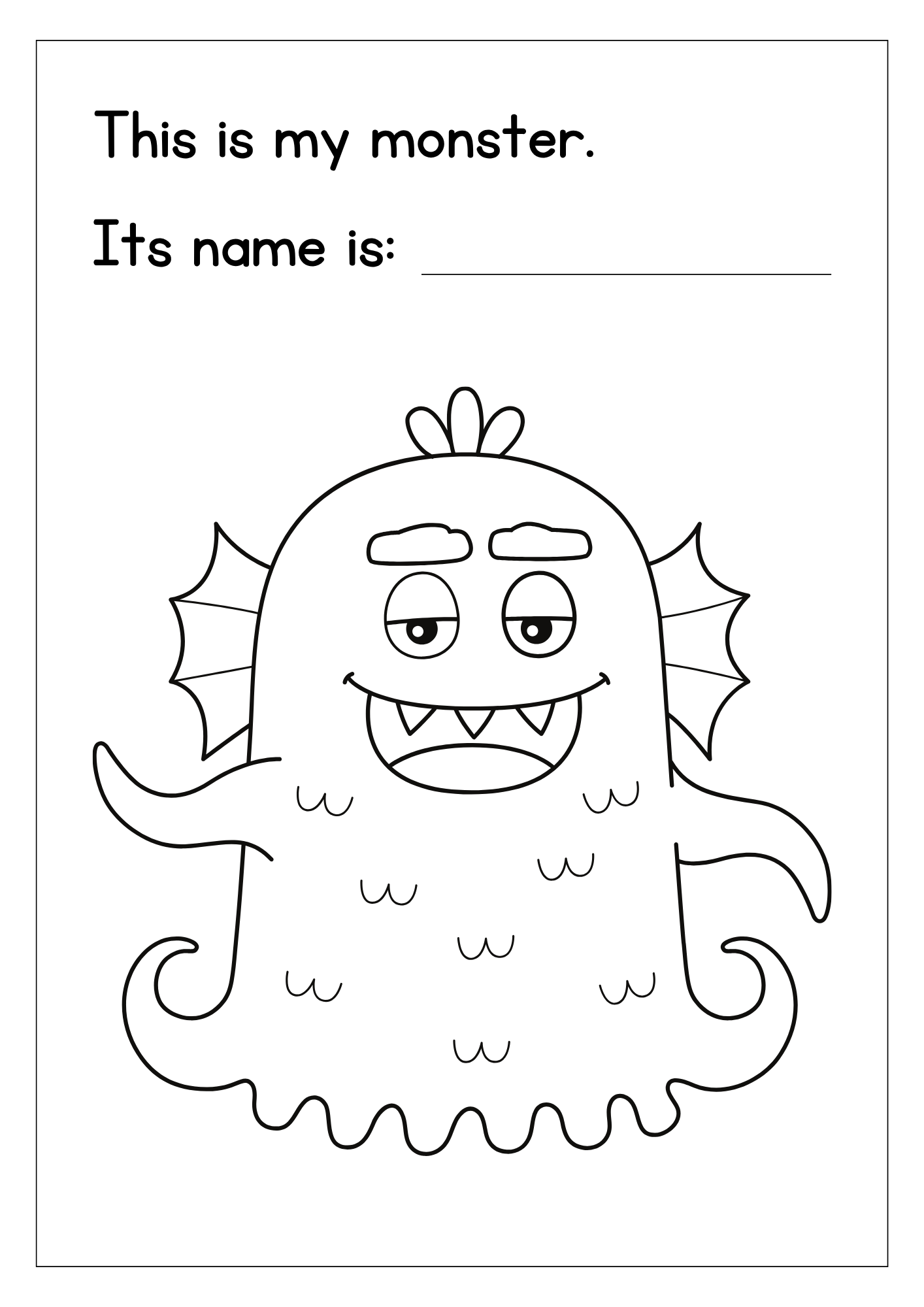 Monster para colorear