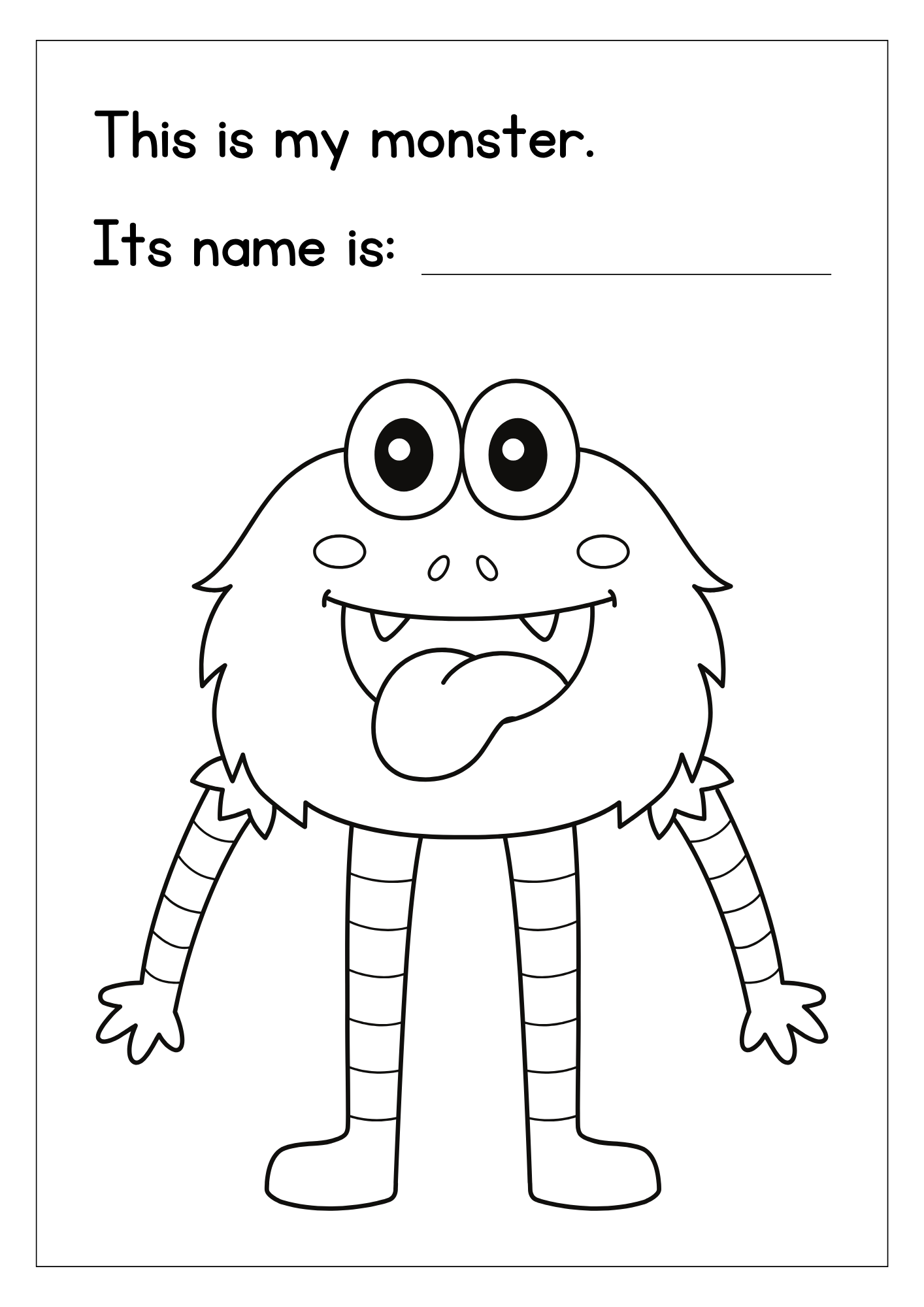 Monster para colorear