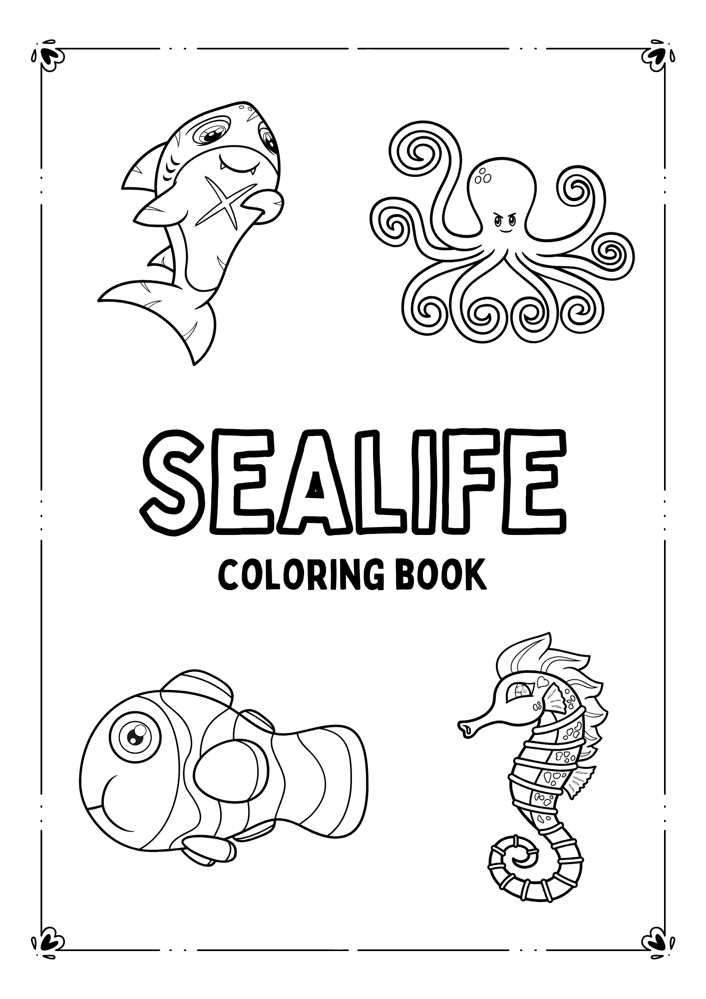 Sealife para colorear