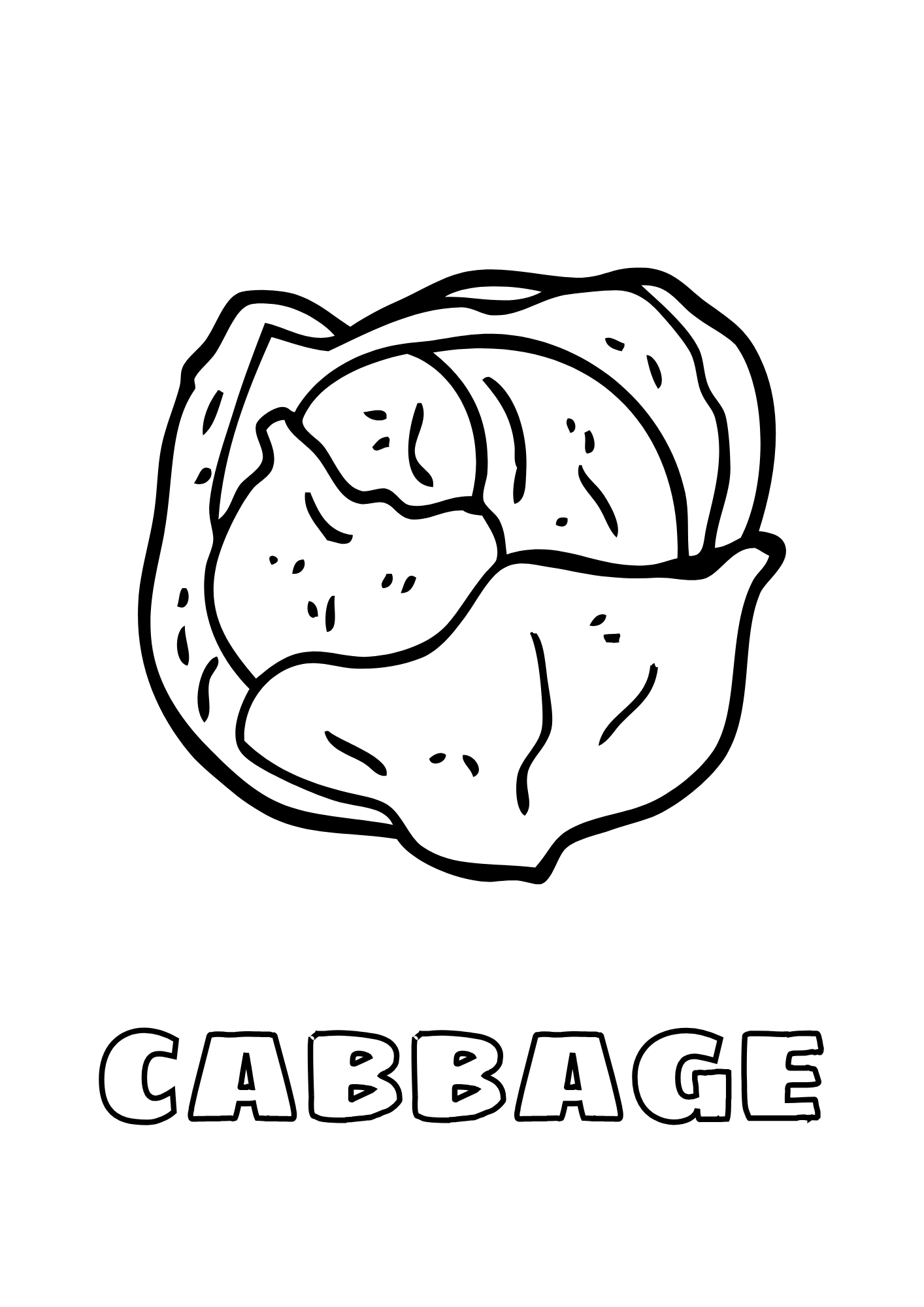 Vegetal para colorear