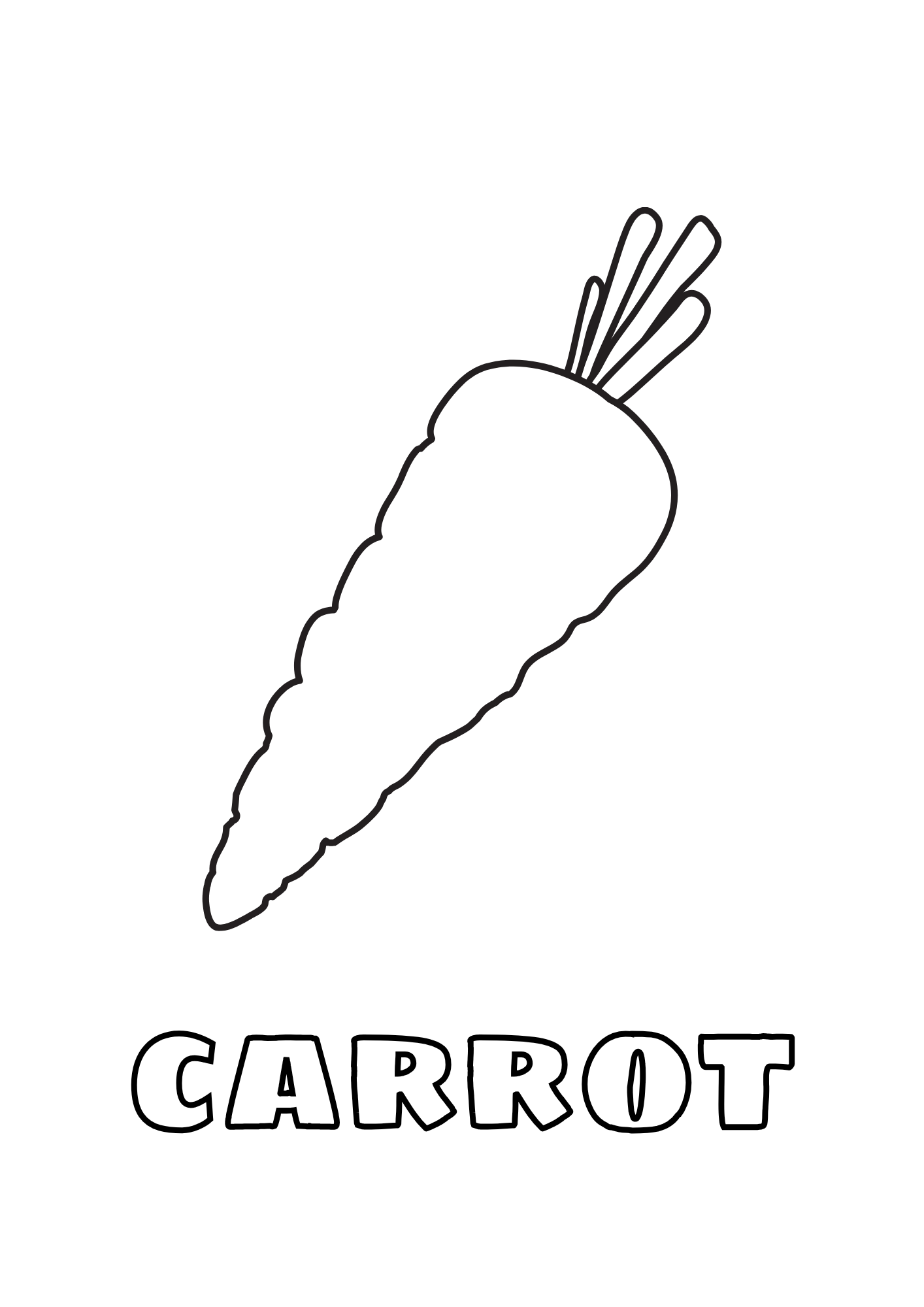 Vegetal para colorear