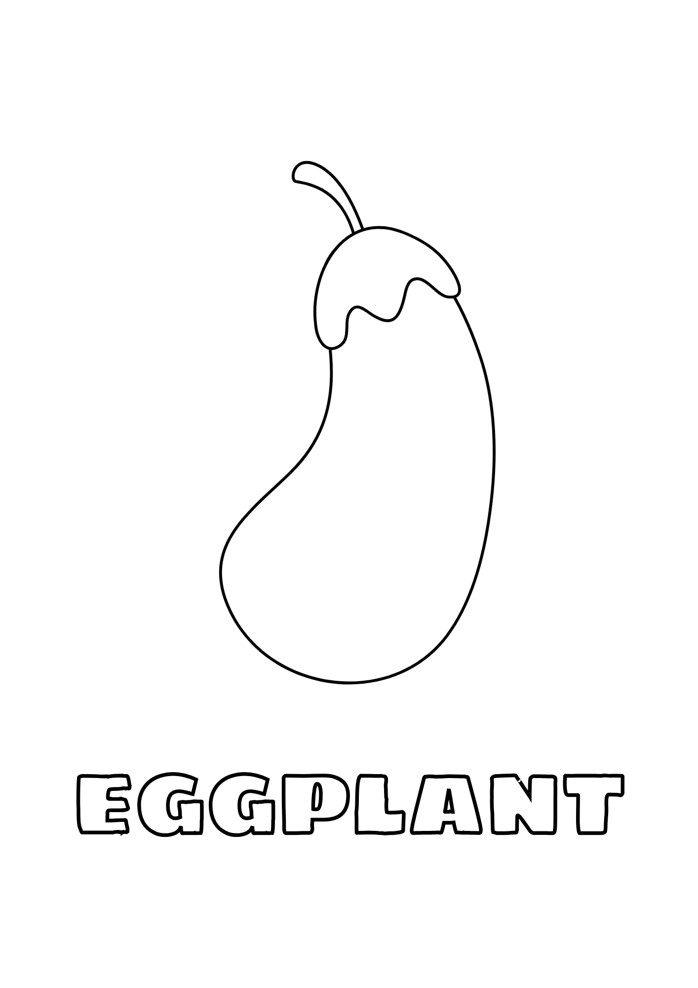 Vegetal para colorear