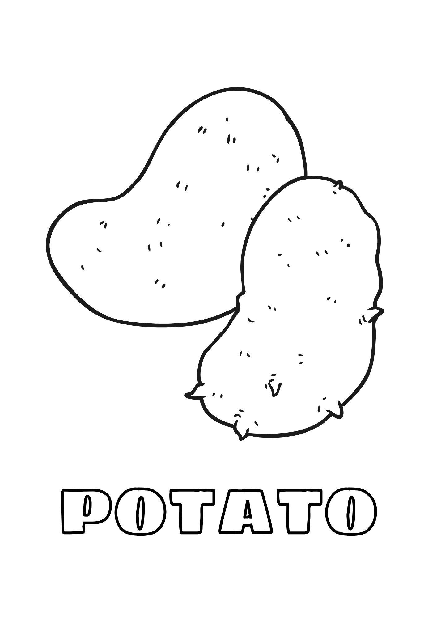 Vegetal para colorear