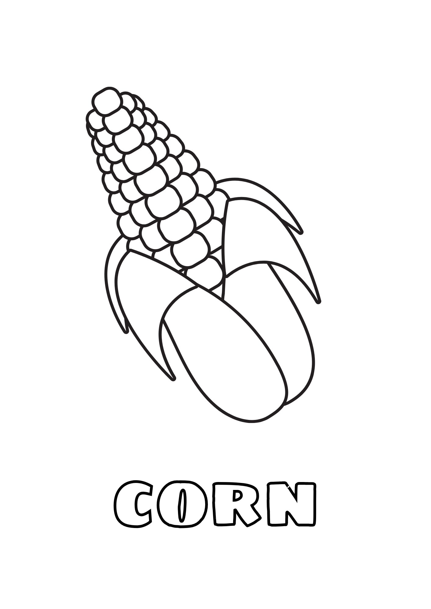 Vegetal para colorear